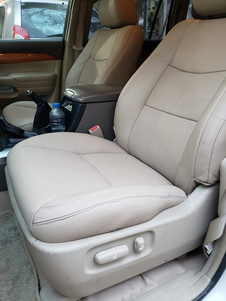 custom-fit car poshish by Denali Leather, High-quality seat covers for all car models, car seat covers, car seat covers in beige colour, car interior